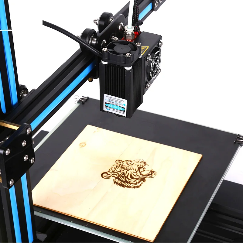 Новый Creality 3D цветной мини лазерный гравировальный станок 3d принтер DIY CR 8 набор