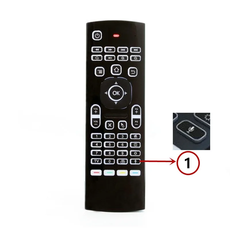 MX3 pro Fly air mouse с подсветкой и голосовым микрофоном 2 4G Беспроводная мини клавиатура