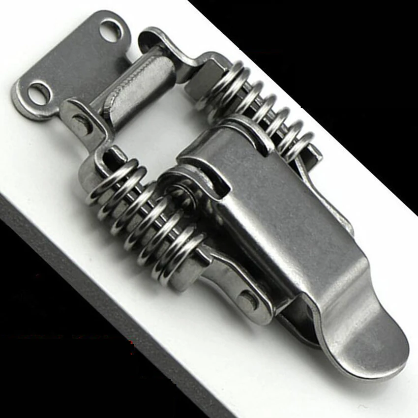 

s/L stainless steel double spring buckle ,Wooden box Toolbox ,Heavy duty lock,with lock hole,Electromechanical box Accessories