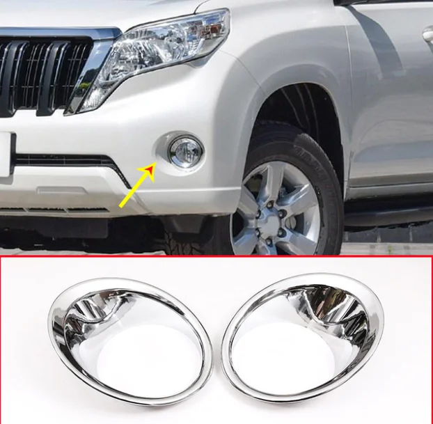 

Для Toyota Land Cruiser Prado FJ150 150 2010-2018 ABS Хромированная Автомобильная Передняя противотумансветильник фара автомобильные аксессуары