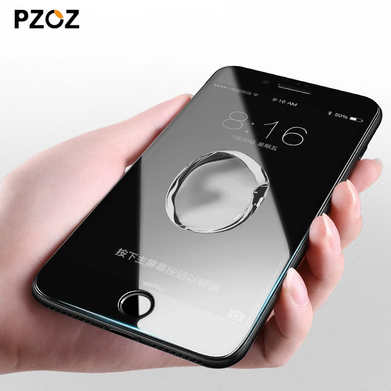 PZOZ для iphone 8 Стекло Закаленное Защитная пленка 3D поверхность полностью подходит для покрытия анти синий светильник 9h для iphone 7 8 Plus стекло