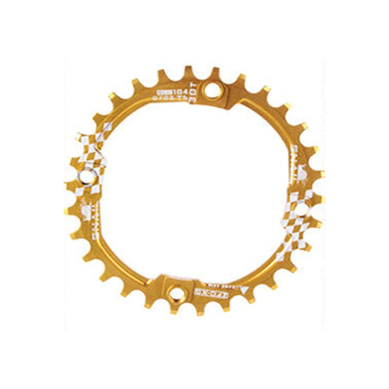 Gold-30T-round JIANKUN IXF MTB шатун 104BCD цепь Горного Велосипеда Цепь для дорожного велосипеда кольцо цикл 170 мм кривошипный набор винт Нижний Кронштейн BB - Цвет: Gold-30T-round