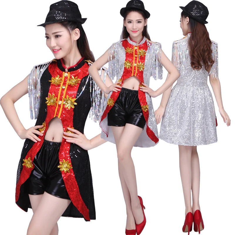 Женские современные костюмы для джазовых танцев танцевальная одежда в стиле