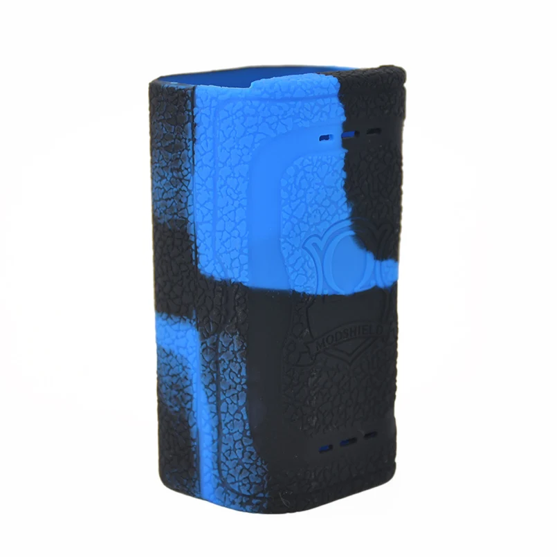 Black blue Asmodus Lustro 200 Вт модульная коробка чехол кожи силиконовый чехол рукав Обёрточная бумага толще нескользящие для Vape Lustro 200 вт Modshield - Цвет: Black blue