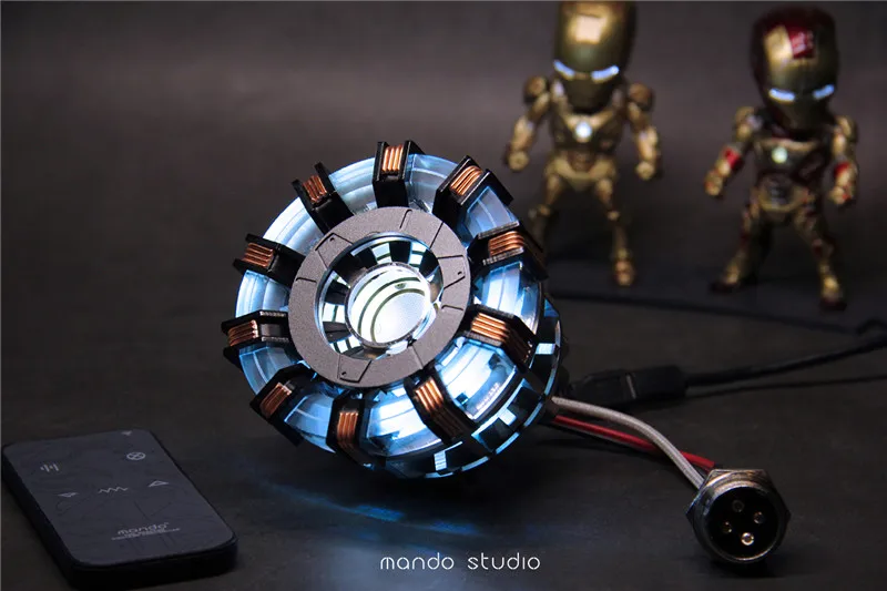 Мстители 1:1 Железный человек Arc реактор фигурка MK2 1 Ironman реактор Tony Stark Arc реактор diy части модель с дистанционным управлением