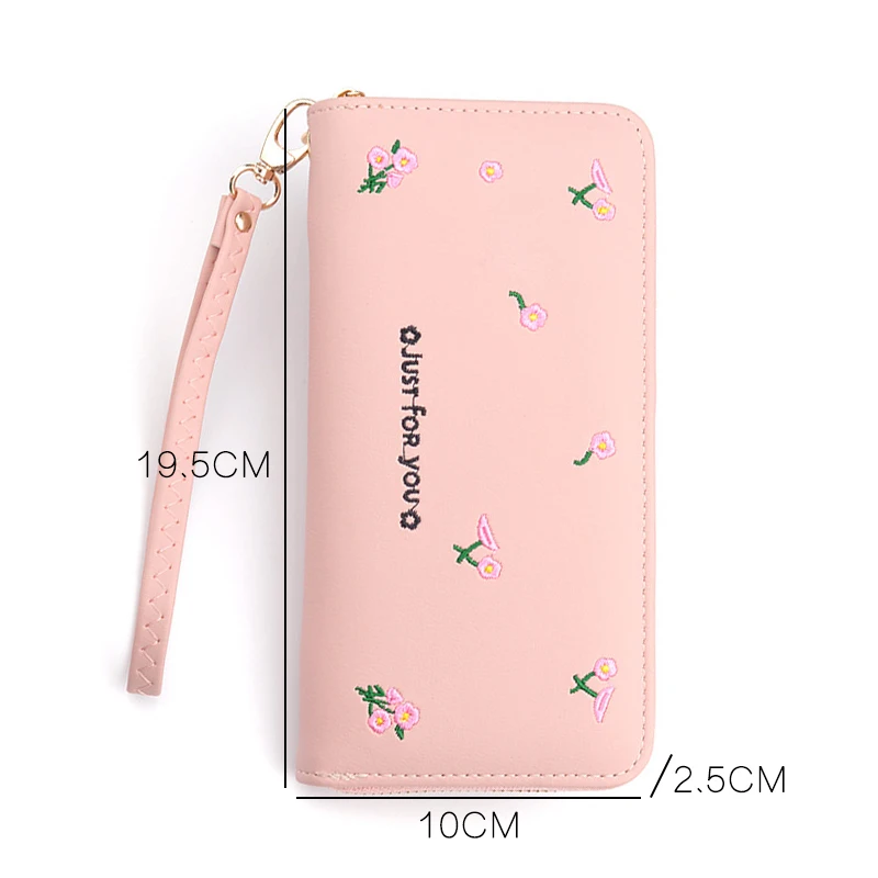 Youda/Модный женский кошелек с вышивкой плотная большой вместимости цветной