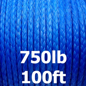 Плетеная UHMWPE леска для рыбалки 100lb-3960lb сильная соленая водная Рыбная леска крепкая веревка для кайта для отдыха на природе и туризма - Цвет: 750lb 100ft blue