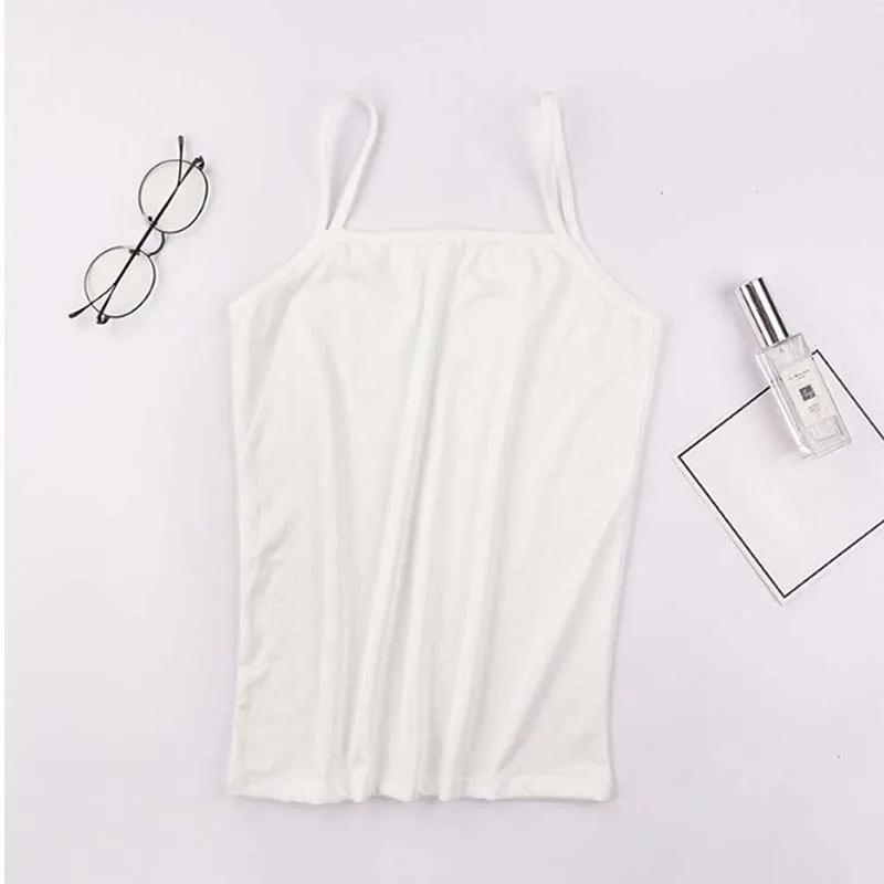 

Summer Sexy Women Strap Streetwear Cami Tank Bustier Crop Top Women Cropped Tops Solid Fitness Lady Camis Femme 2019