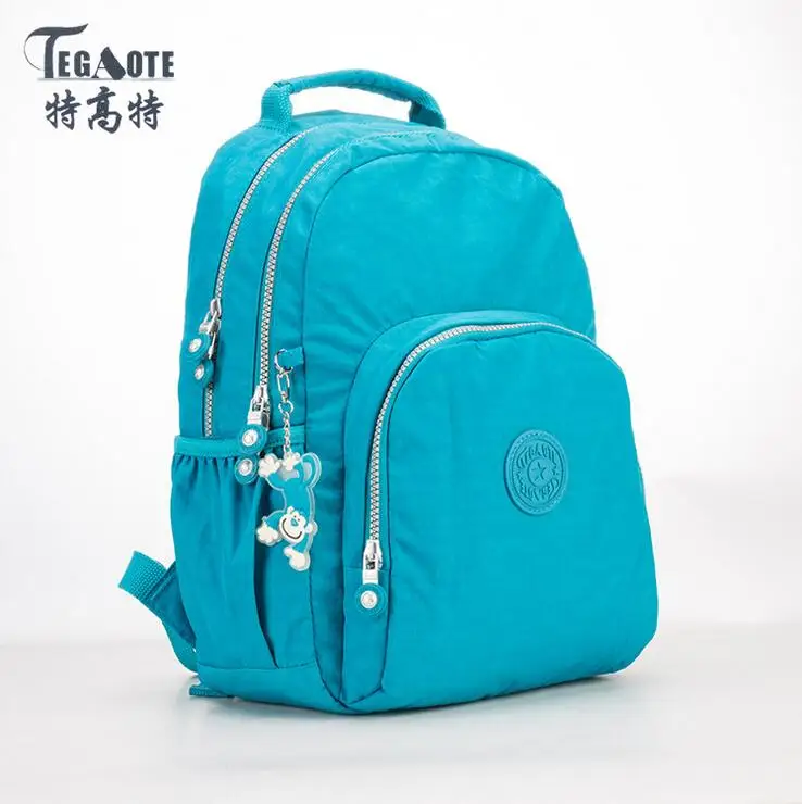 TEGAOTE маленький рюкзак для девочек-подростков Mochila женский рюкзак женский однотонный нейлоновый Повседневный Женский Рюкзак Студенческая сумка Sac A Dos