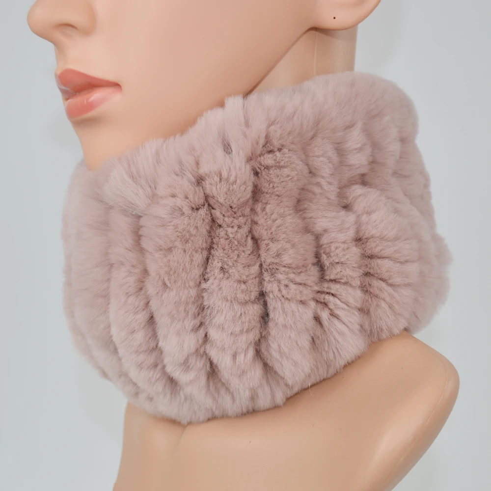 2021 Для женщин Настоящий мех кролика шарф с мехом меховые повязки на голову