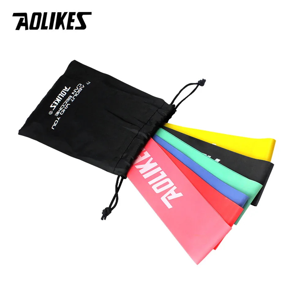 50Cm Elastis Ketegangan Resistance Band 6 Tingkat Karet Loop Band Yoga Otot Binaraga Kebugaran Peralatan Expander