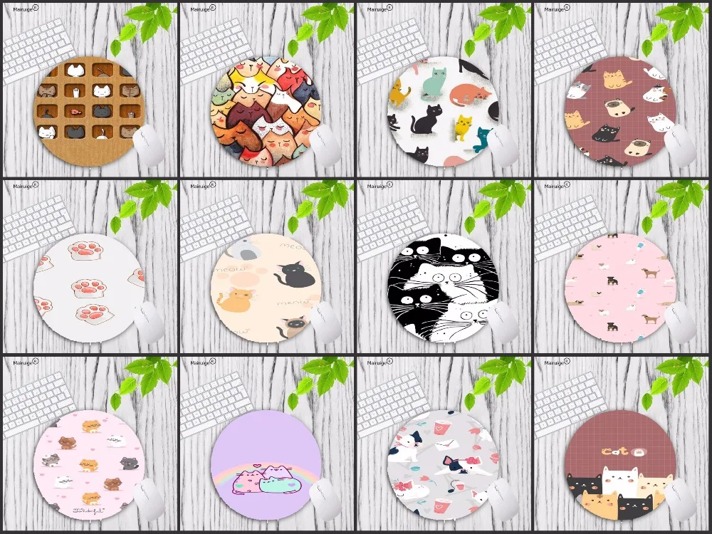 

Большой рекламный коврик для мыши Mairuige для России, Новый Печатный розовый милый кот, коврик для мыши для ноутбука, размер 20x20 см, маленький ко...