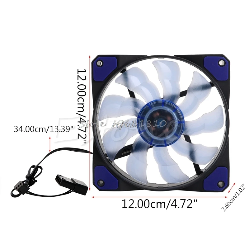 Кулер для процессора компьютера 3/4 контакта 120 мм|cooling fan|120mm pwmcpu cooler fan |