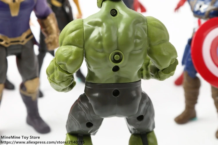 ZXZ Marvel Мстители Халк Тор Капитан Америка человек паук танос Железный человек фигурка Аниме Коллекция фигурка игрушка модель