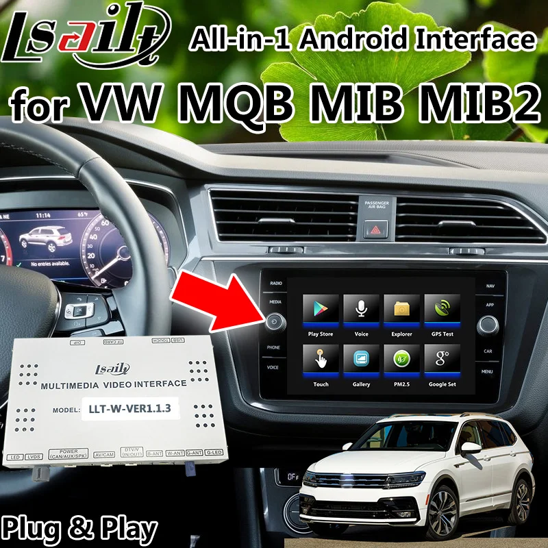 Android 9 0 carplay и навигационный интерфейс для Volkswagen Golf Passat Skoda MQB MIB MIB2 с Mirrorlink youtube|GPS