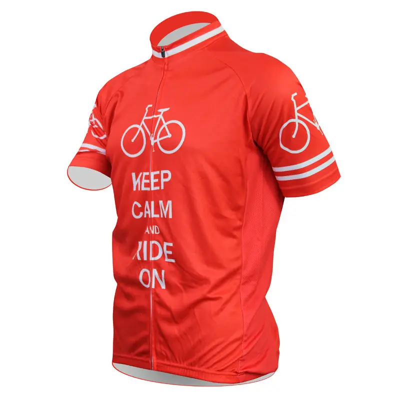 Фото Alien спортивная одежда KEEP CALM AND Ride ON узор для мужчин Топ рукав красная верховой езды Alien спортивная одежда KEEP CALM AND Ride ON узор для мужчин Топ рукав красная верховой езды