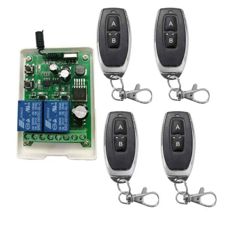 

DC 12V 24V 36V 48V 10A relay 2CH RF Wireless Remote Control switch Universal lighting 433/315mhz