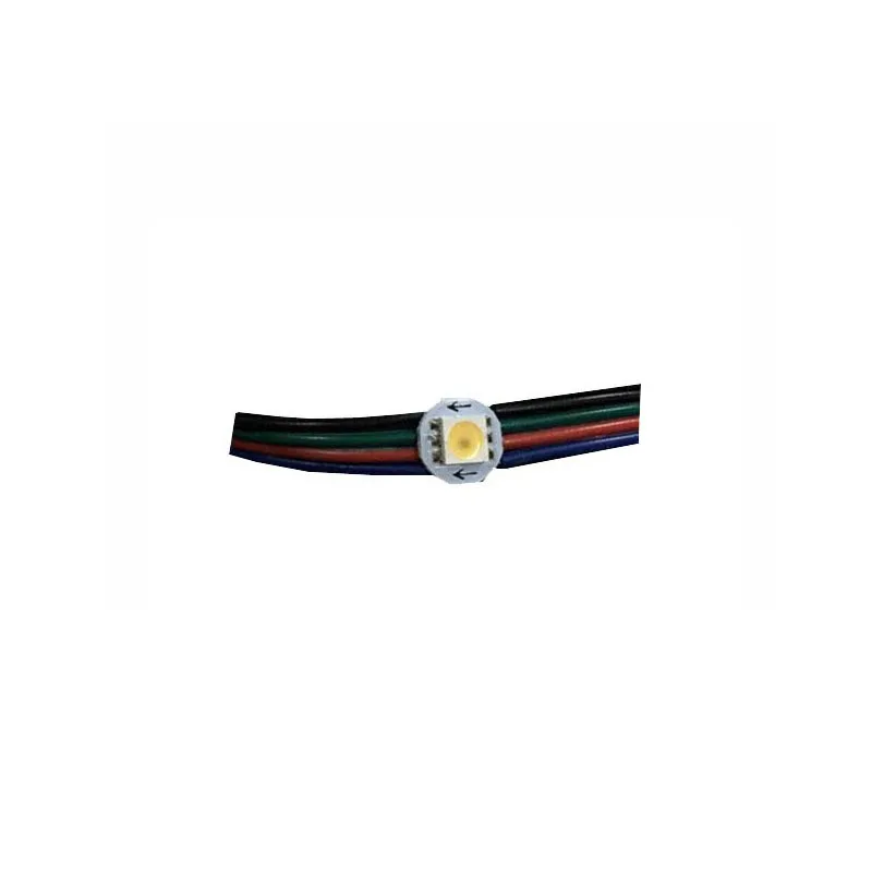 

50~300X Top quality APA102 5050SMD white LED pre-soldering in heatsink with10cm wire DC5V input free shipping