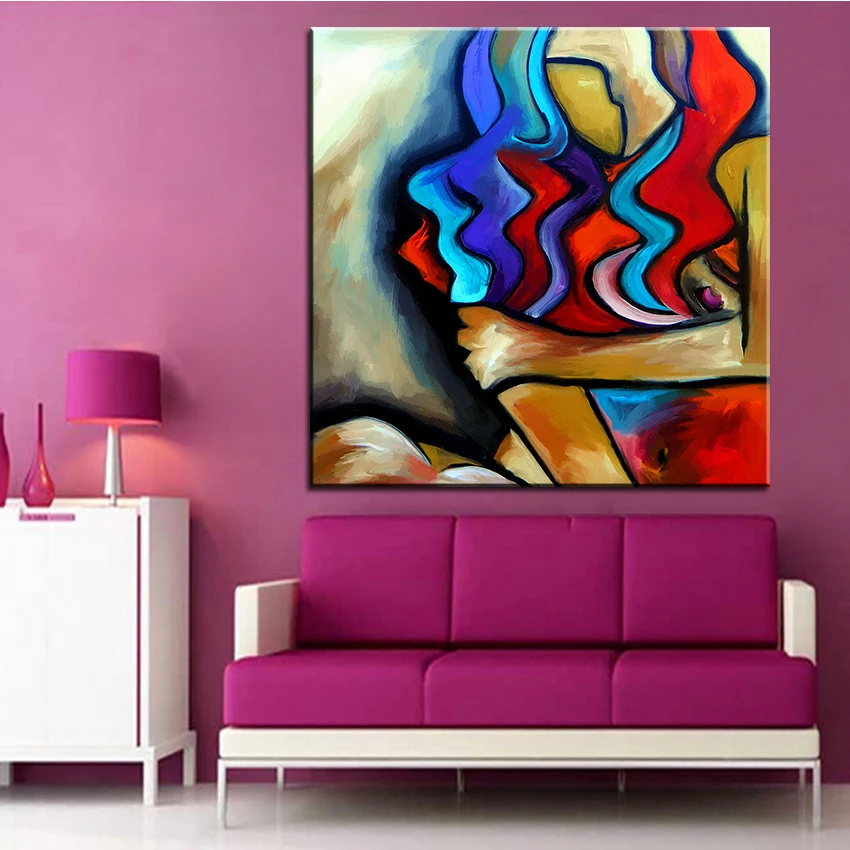 

Large size Printing Oil Painting sly fox Wall painting POP Art Wall Art Picture For Living Room painting No Frame