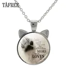 Ожерелье TAFREE с подвеской в виде собаки, стеклянный кабошон
