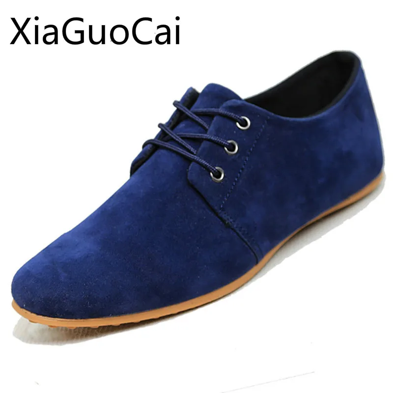 

High Quality Brand Men Casual Shoes England Style Suede Flat Casual Shoes for Male Pointed Toe Driving Shoes Lu8 35