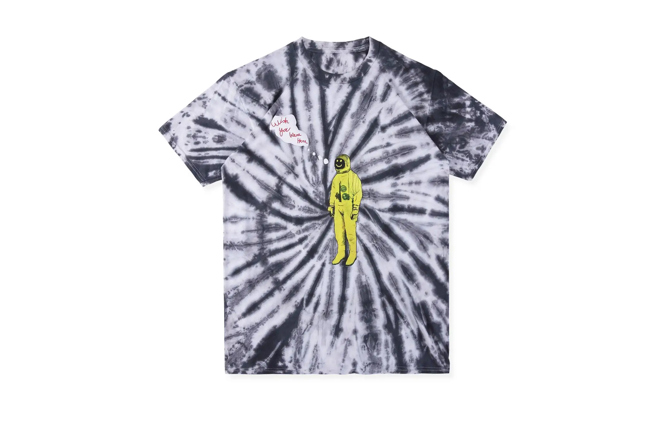 3A 19SS Трэвиса Скотта астромира футболка 1:1 высокое качество инопланетянин Tie Dye футболка уличного рынка хип-хоп Astroworld футболка - Цвет: 3A