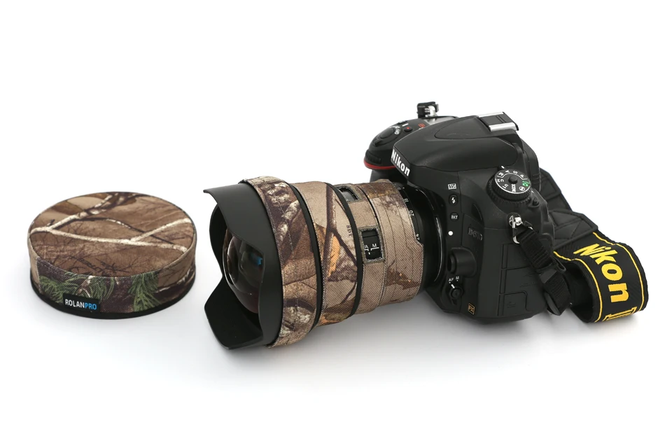 Линзы rolanpro камуфляж пальто дождевик для Nikon AFS 14-24 мм F/2,8G ED объектив защитный рукав пистолеты одежда защитный чехол
