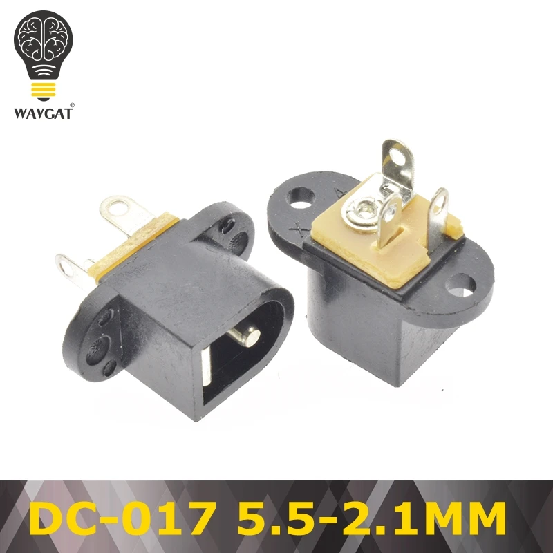 DC017 DC Мощность с разъемом типа Jack 5,5*2,1 мм 0,7 2,0 мм DC-005 DC-002 DC-012 DC-017 DC-022 DC-022B DC-025 DC-083 DC-098 DC-099 DC005 - Цвет: DC017