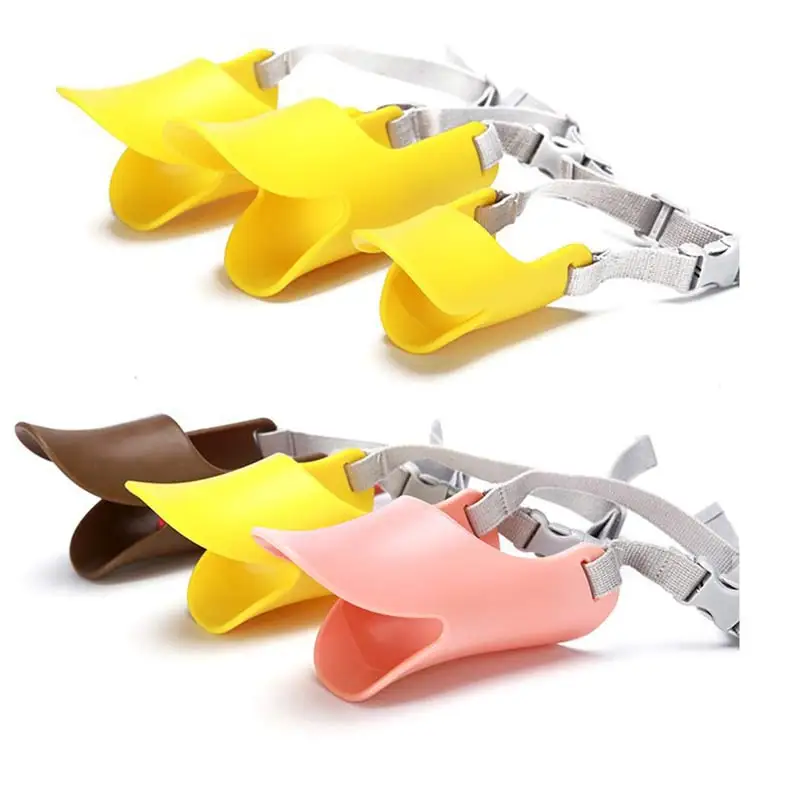 Намордник силиконовый милый клюв утки маска защитная против лая и укуса