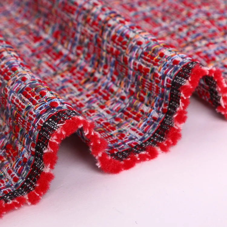 Окрашенная пряжа смешанного цвета твидовая ткань осенне зимнее пальто fabrics