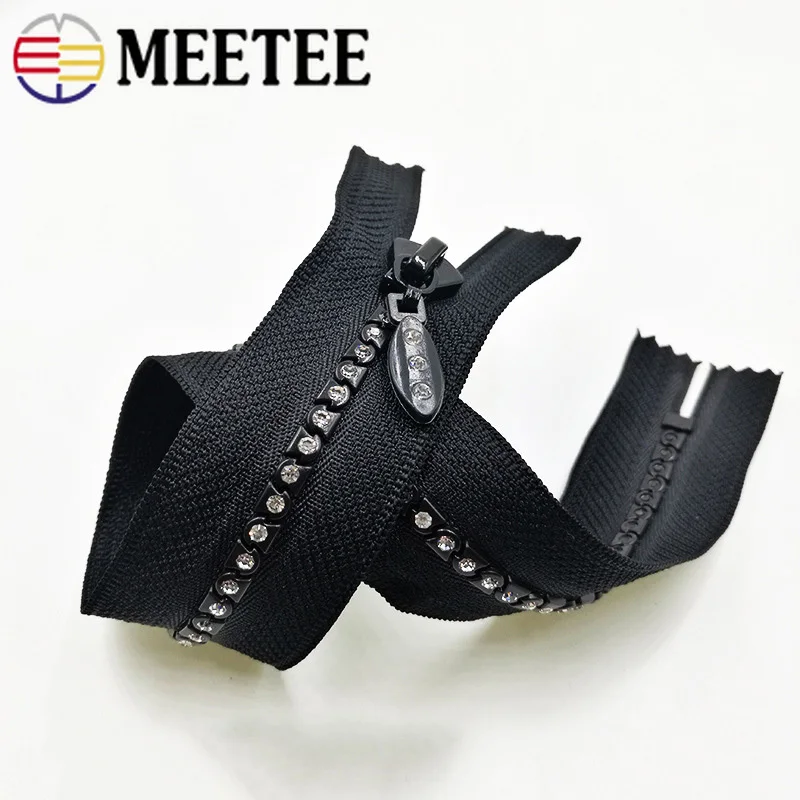 Meetee 5 # разъемная застежка-молния с открытым концом 60/70/80 см закрыты хвост 15/20 со