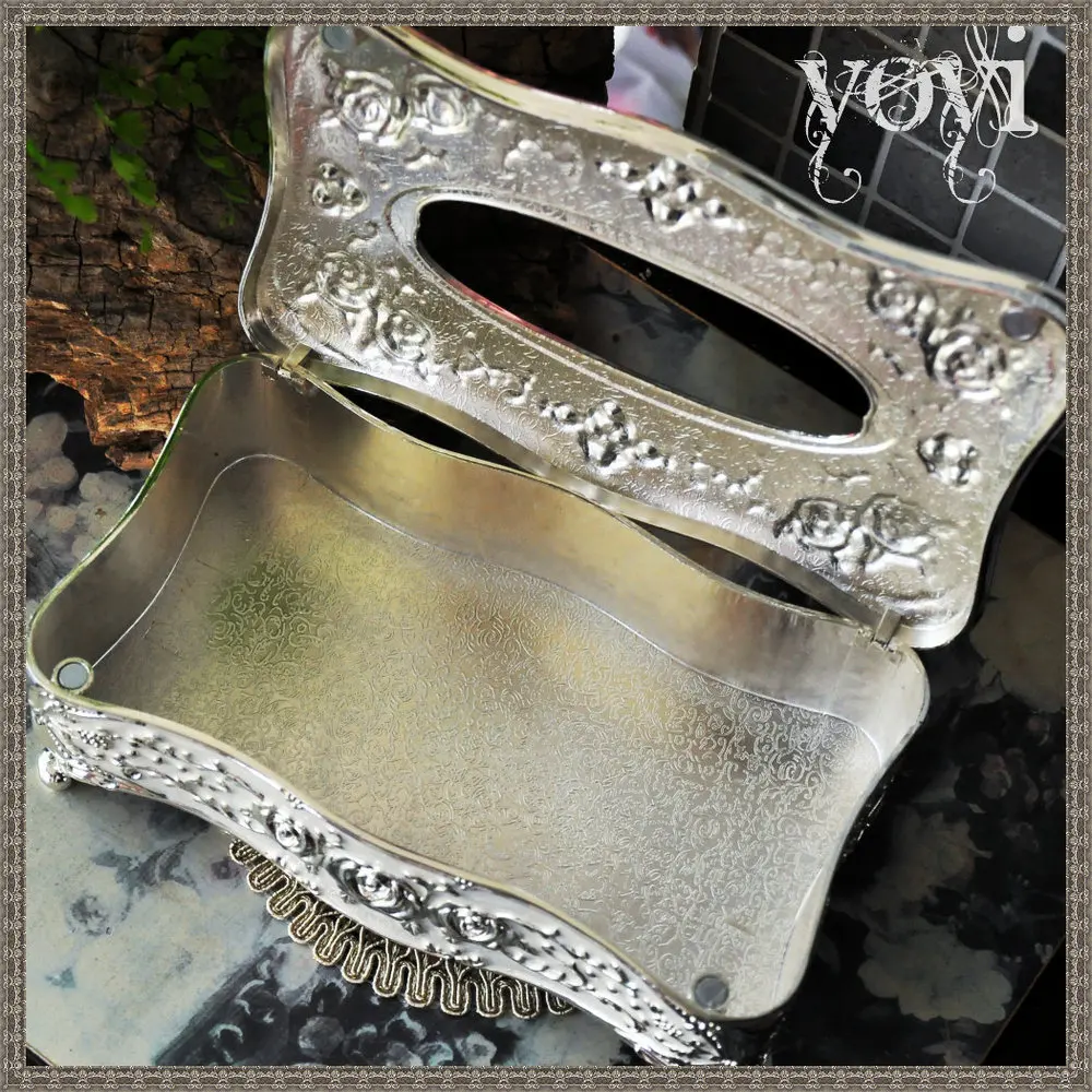 

Tissue Case Limited Promotion Modern Luxury Crafts Moonlight European Retro Tissue Upscale Storage Box Bathroom Wet Wipes