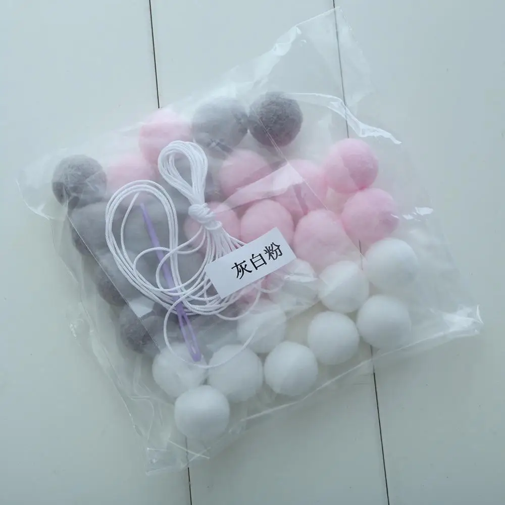 2 м шерстяные войлочные шары ручной работы для украшения детской комнаты