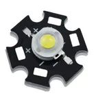 Светодиодный чип, 1 Вт, 3 Вт, высокая мощность, белый, 6000 Ктеплый, 3000 К, сварной, правый, алюминиевый радиатор, фонарик, бесплатная доставка, 50 шт.