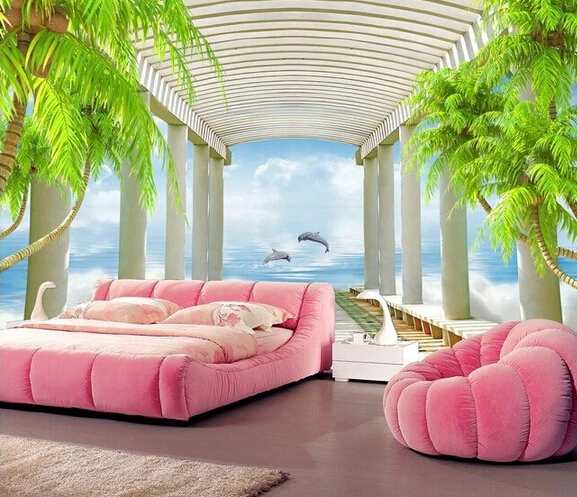 Фотообои на заказ 3D фоновые настенные водонепроницаемые обои с изображением