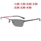 Новинка 2018, очки для близорукости, солнцезащитные фотохромные очки с переходом, мужские компьютерные оптические очки, оправа для близорукости с футляром