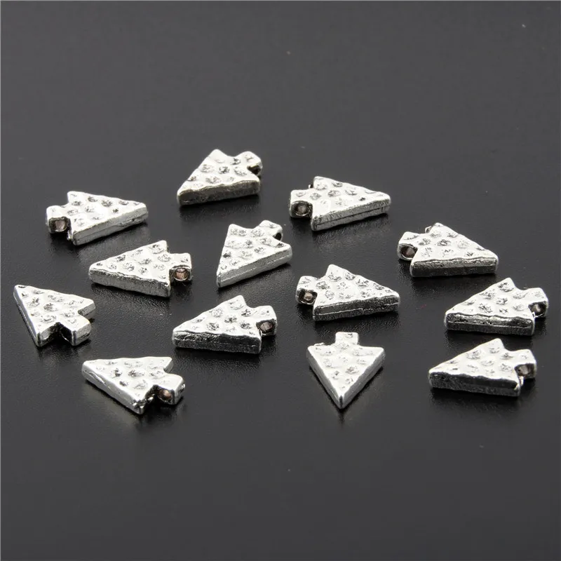 

50pcs Retro Silver Color Zinc Alloy Triangle Arrow Charms Pendants Crafts For DIY Necklace Jewelry Bracelet Accessories A2646