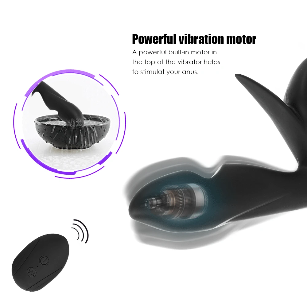 10Speed Adult Anal Plug Prostate Massager Butt Silicone Wireless Remote Vibration Sex Toy for Men Women Gay | Красота и здоровье