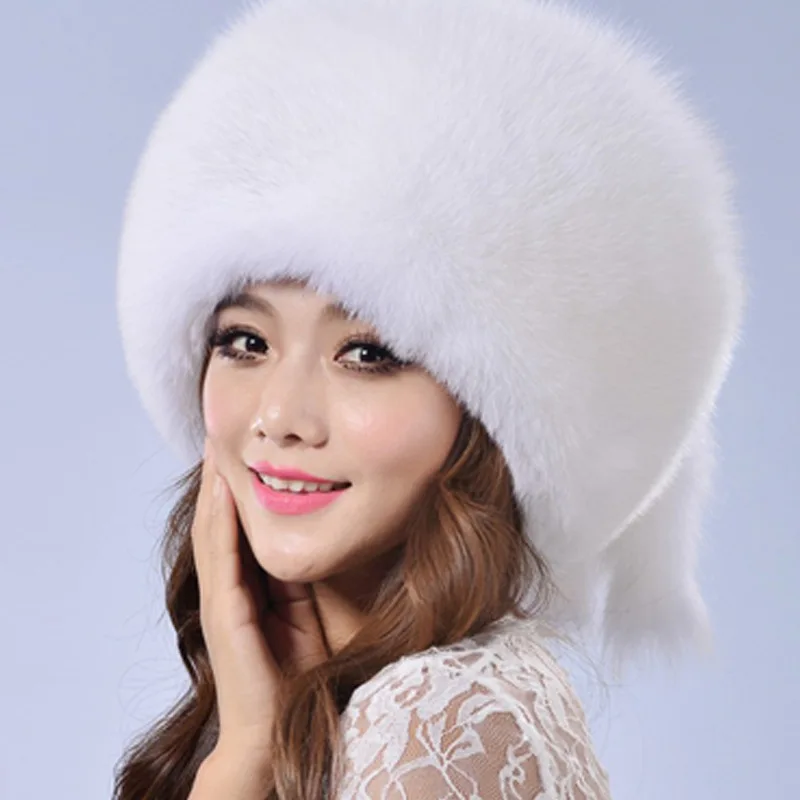 Зимняя Новинка имитация искусственного лисьего меха шапка с куполом теплая Lei Feng