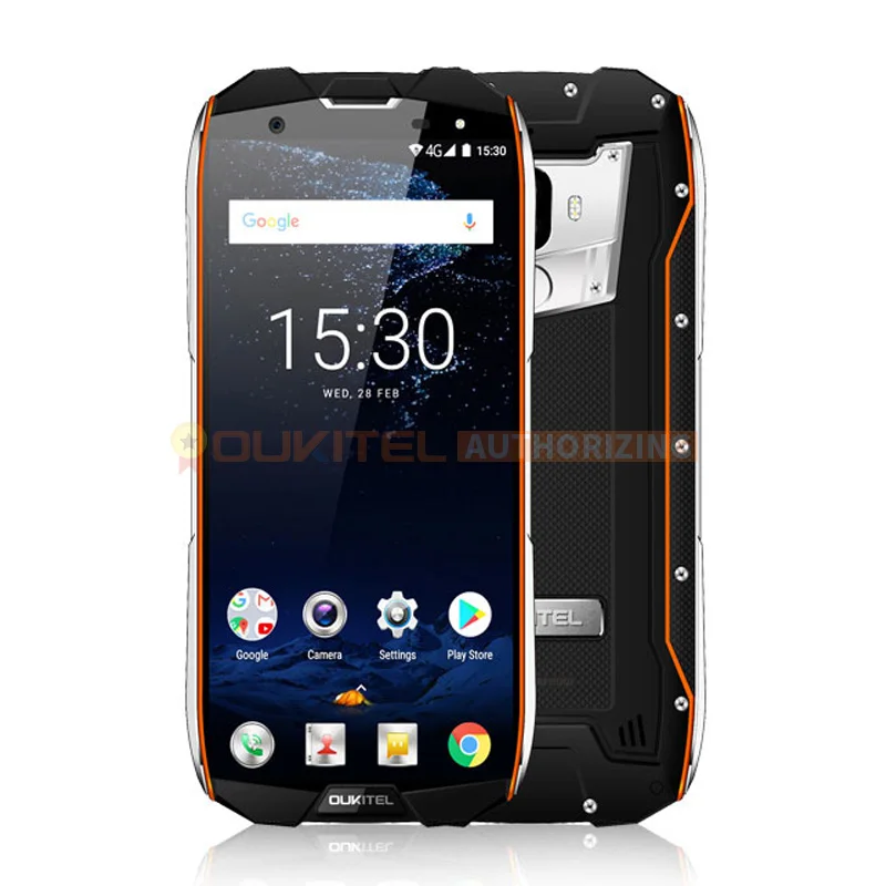Oukitel WP5000 IP68 водонепроницаемый прочный смартфон 5," 18:9 полноэкранный Восьмиядерный 6 ГБ 64 Гб 16 МП Двойная камера Сотовый телефон - Цвет: Orange