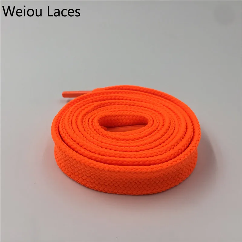 Weiou Heavy Duty Boot Laces Sneaker Colorful Athletic Designer Flat Wide Shoes Strings 1.8cm/0.7'' Fat Shoelaces For Lady Woman