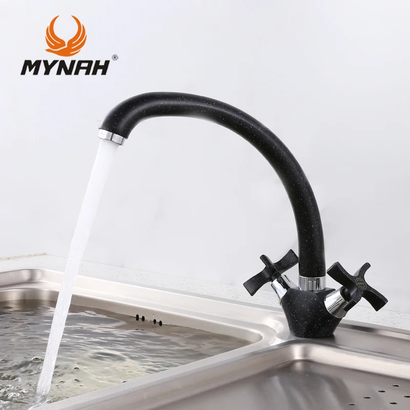 Кухонный кран MYNAH с двойной ручкой для холодной и горячей воды|kitchen tap|kitchen faucet mixerhot
