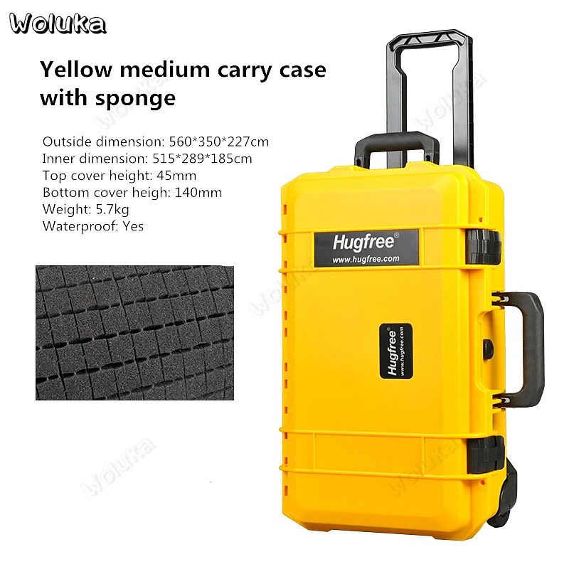 Yellow medium case 1 Фотографический чехол для переноски студийный светильник чехол/тележка коробка/чехол для переноски крышка фотографического оборудования CD50 T11 H - Цвет: Yellow medium case 1