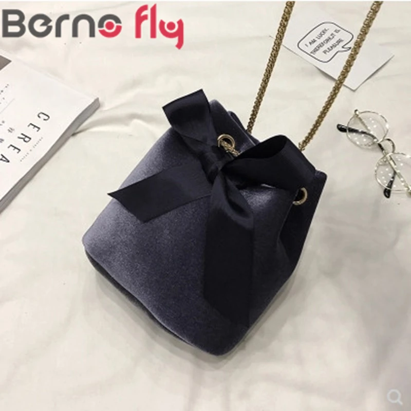 2018 новая милая модная женская сумка из ткани с бантом Корейская версия дикого