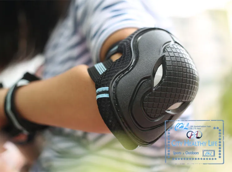 6 шт./компл. высоко укрепляющие колени запястье налокотники для катания на