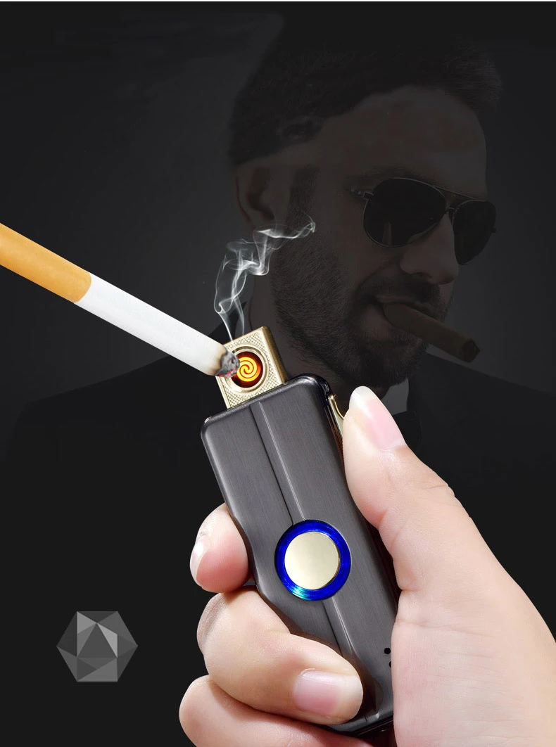 USB перезаряжаемая зажигалка вольфрамовая турбо сигарета для курения может