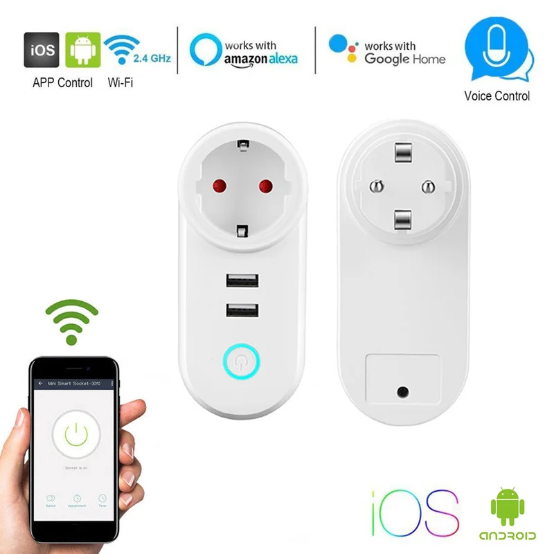 Умная розетка с Wi-Fi и USB-пультом ДУ | Электроника