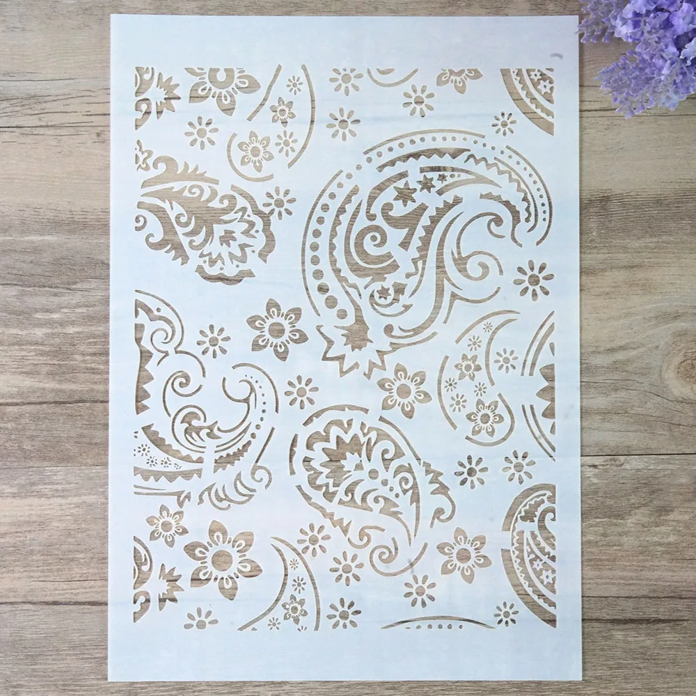 

Многослойный трафарет для шелкографии формата А4 paisley