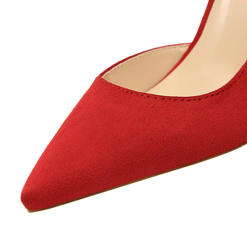 Женские туфли лодочки на высоком каблуке 10 см розовые зеленые шпильках Корейская