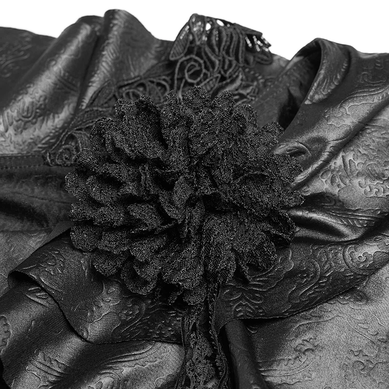 Женская футболка с асимметричным воротником в готическом стиле|Футболки| |